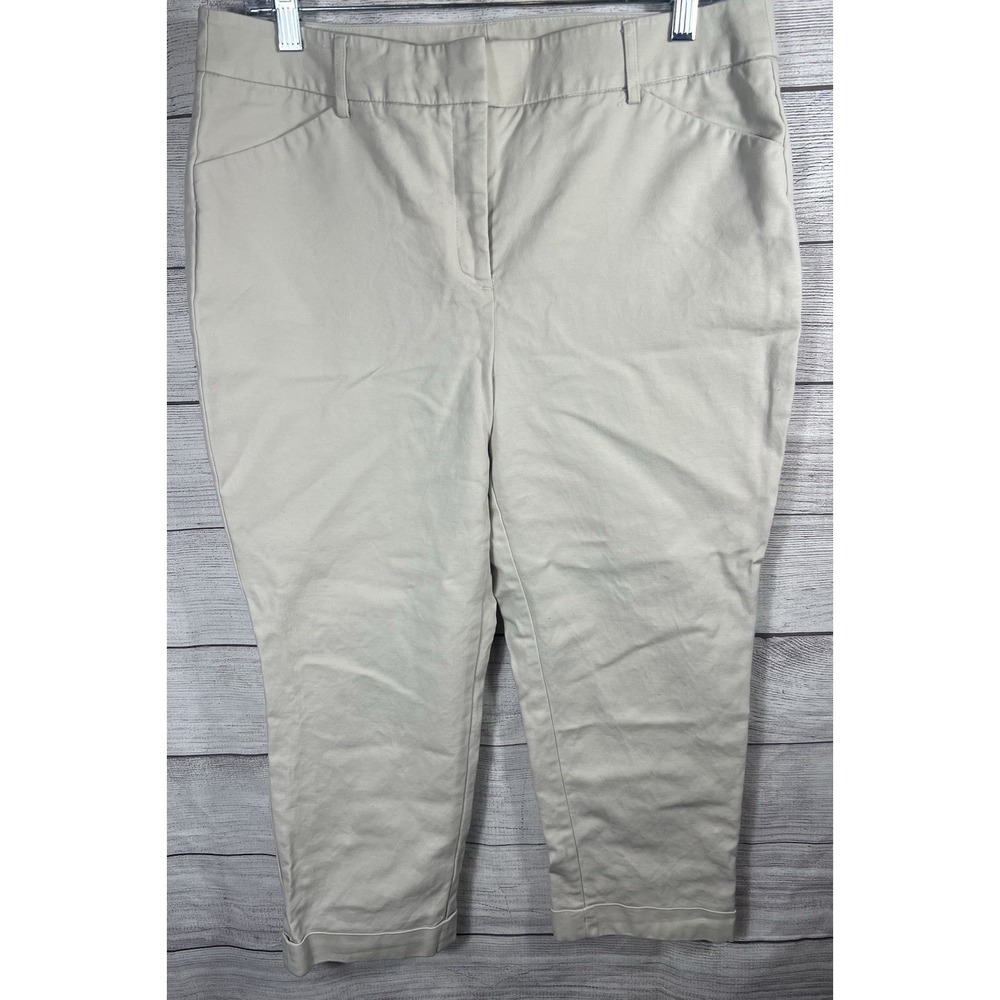 Chico's So‎ Slimming Crop Capri Pants Stretch Career Office Women's 10